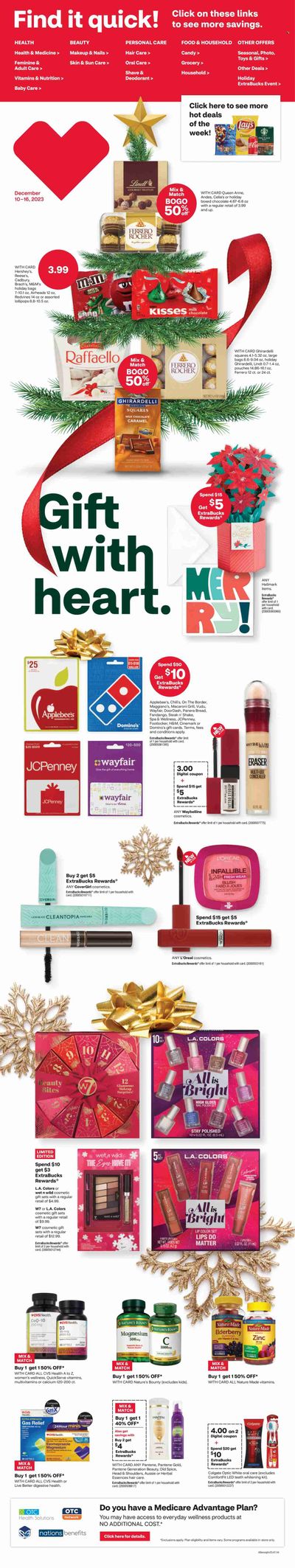 CVS Pharmacy Weekly Ad Flyer Specials December 10 to December 16, 2023