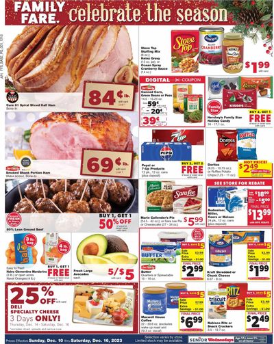 Family Fare (MI) Weekly Ad Flyer Specials December 10 to December 16, 2023