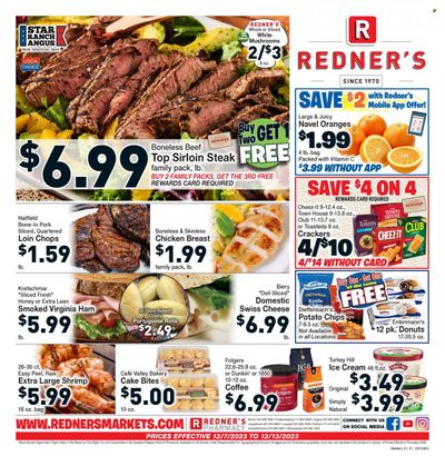 Redner's Markets (DE, MD, PA) Weekly Ad Flyer Specials December 7 to December 13, 2023