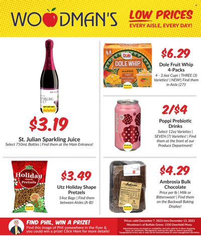 Woodman's Markets (IL, WI) Weekly Ad Flyer Specials December 7 to December 13, 2023