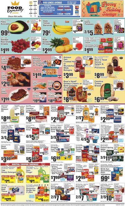 Food Dynasty (NY) Weekly Ad Flyer Specials December 8 to December 14, 2023