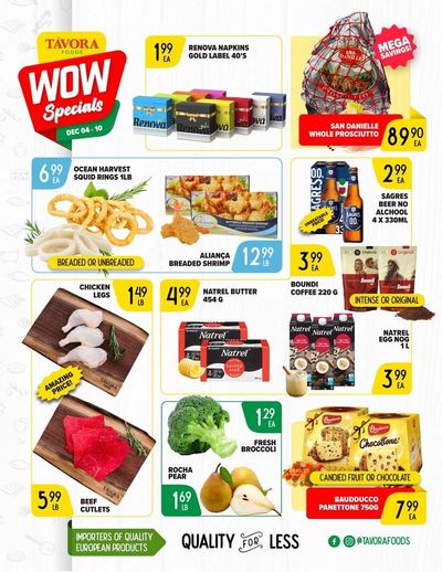 Tavora Foods Flyer December 11 to 17