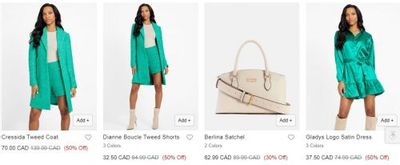 GUESS + GUESS Factory Canada: up to 50% off Sitewide