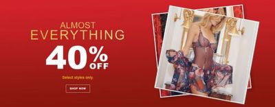 La Senza Canada: Save 40% on Almost Everything, Including Clearance