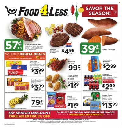 Food 4 Less (IL) Weekly Ad Flyer Specials December 13 to December 19, 2023