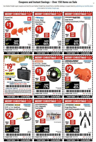 Harbor Freight Weekly Ad Flyer Specials December 11 to December 24, 2023