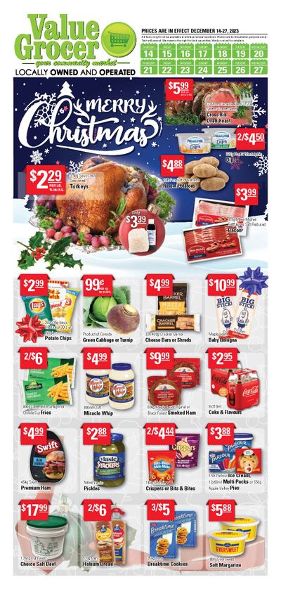 Value Grocer Flyer December 14 to 27