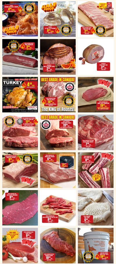 Robert's Fresh and Boxed Meats Flyer December 11 to 17