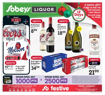 Sobeys (SK) Liquor Flyer December 14 to 20