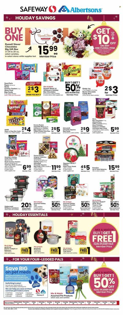 Safeway (CO, NE, NM, WY) Weekly Ad Flyer Specials December 13 to December 25, 2023