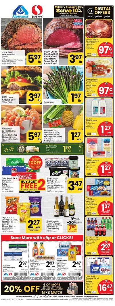 Safeway (AZ) Weekly Ad Flyer Specials December 13 to December 19, 2023