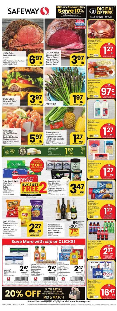 Safeway (AZ) Weekly Ad Flyer Specials December 13 to December 19, 2023
