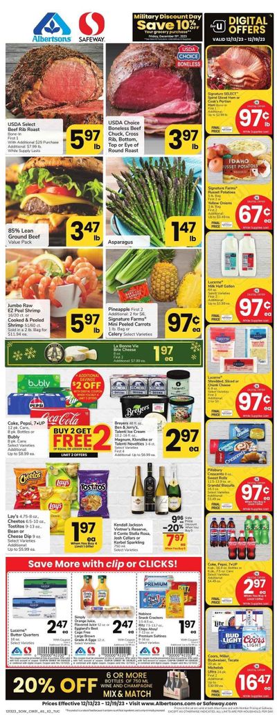 Safeway (AZ) Weekly Ad Flyer Specials December 13 to December 19, 2023