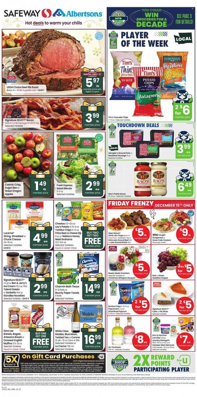 Safeway (WA) Weekly Ad Flyer Specials December 13 to December 19, 2023