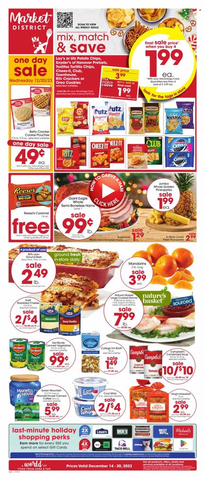 Giant Eagle (PA) Weekly Ad Flyer Specials December 14 to December 20, 2023