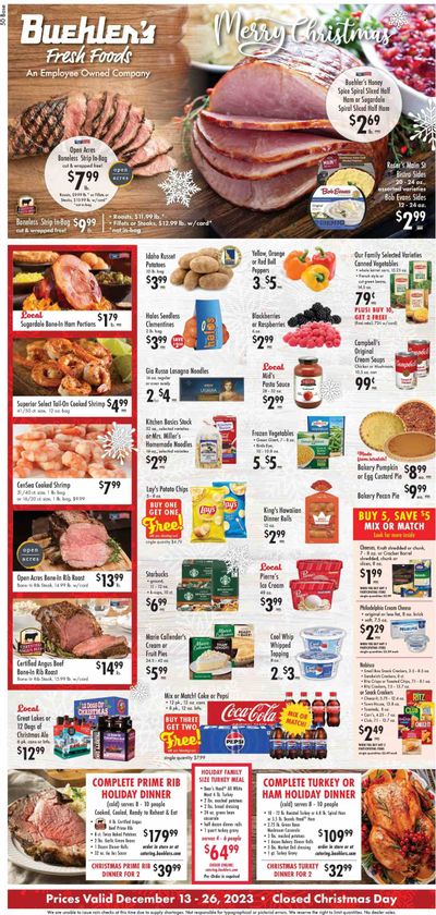 Buehler's (OH) Weekly Ad Flyer Specials December 13 to December 26, 2023