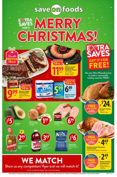 Save On Foods (BC) Flyer December 14 to 20