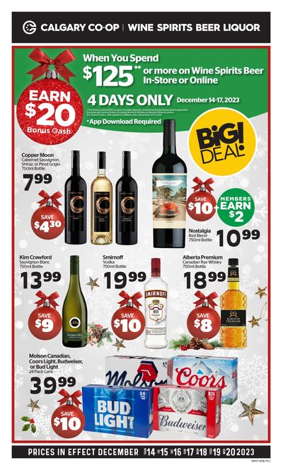 Calgary Co-op Liquor Flyer December 14 to 20
