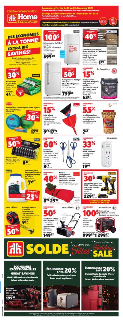 Home Hardware Building Centre (QC) Flyer December 14 to 20