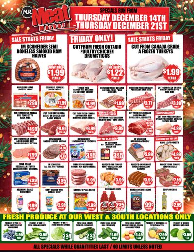 M.R. Meat Market Flyer December 14 to 21