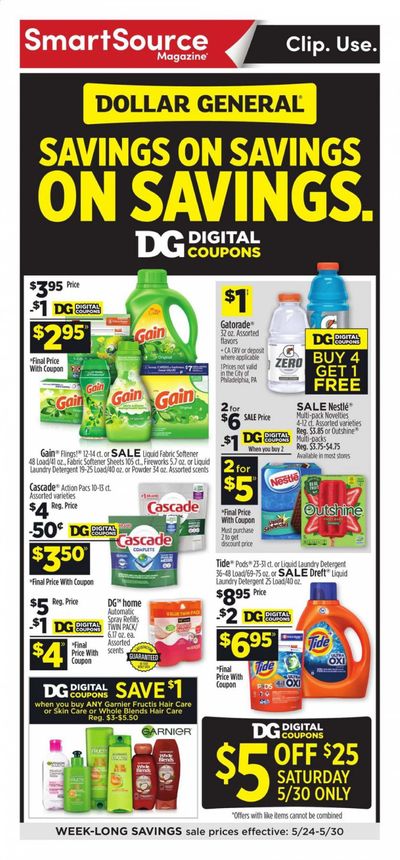 Dollar General Weekly Ad & Flyer May 24 to 30