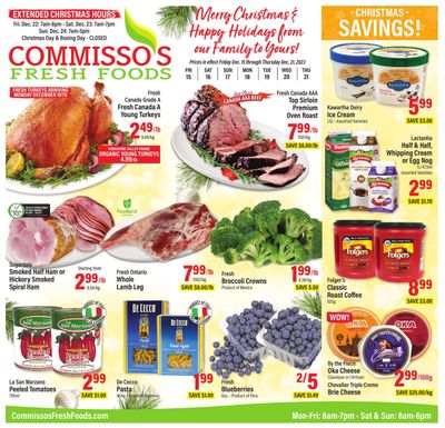 Commisso's Fresh Foods Flyer December 15 to 21
