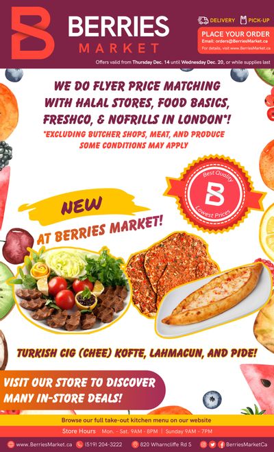 Berries Market Flyer December 14 to 20