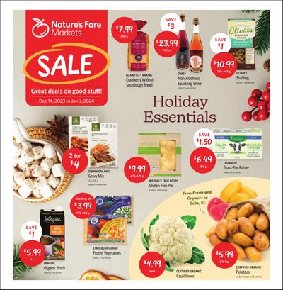 Nature's Fare Markets Flyer December 14 to 20