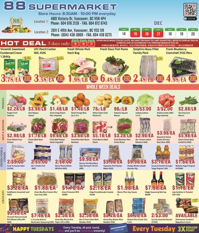 88 Supermarket Flyer December 14 to 20