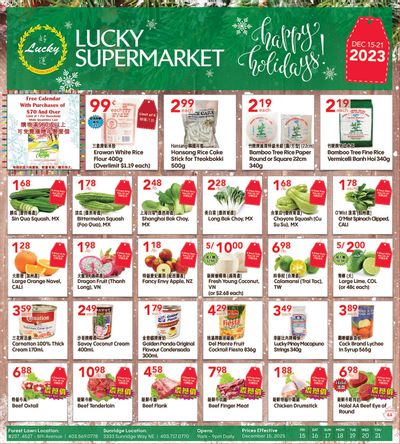 Lucky Supermarket (Calgary) Flyer December 15 to 21