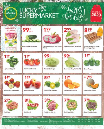 Lucky Supermarket (Winnipeg) Flyer December 15 to 21