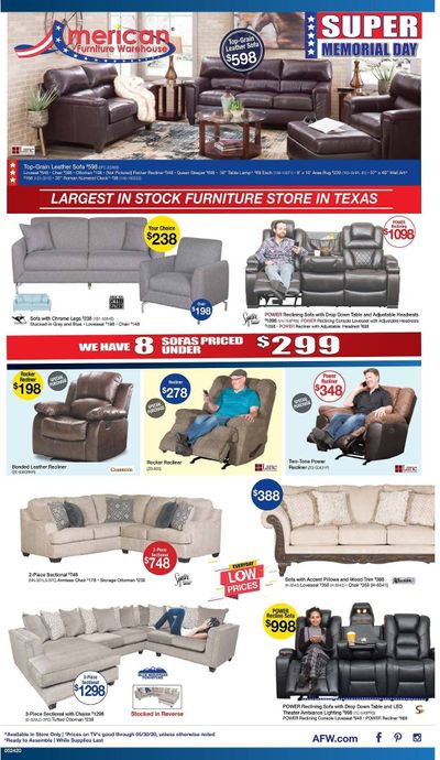American Furniture Warehouse Weekly Ad & Flyer May 24 to 30