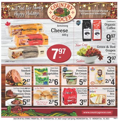 Country Grocer Flyer December 15 to 21
