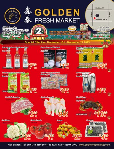 Golden Fresh Market Flyer December 15 to 21