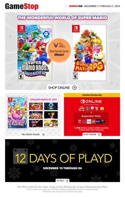 GameStop Flyer December 15 to 21