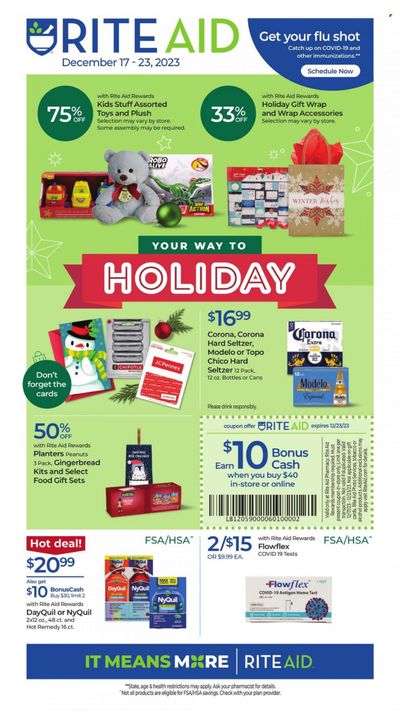 RITE AID Weekly Ad Flyer Specials December 17 to December 23, 2023