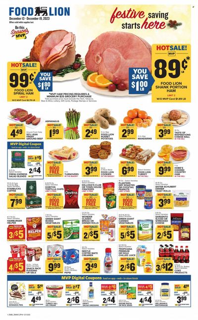 Food Lion Weekly Ad Flyer Specials December 13 to December 19, 2023