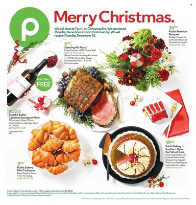Publix (AL, FL, GA, NC, SC, TN) Weekly Ad Flyer Specials December 14 to December 24, 2023