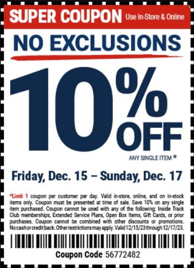 Harbor Freight Weekly Ad Flyer Specials December 15 to December 17, 2023