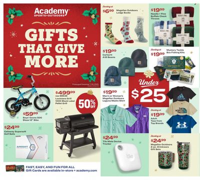 Academy Sports + Outdoors Weekly Ad Flyer Specials December 7 to December 24, 2023