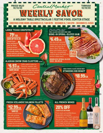 Central Market (TX) Weekly Ad Flyer Specials December 13 to December 19, 2023