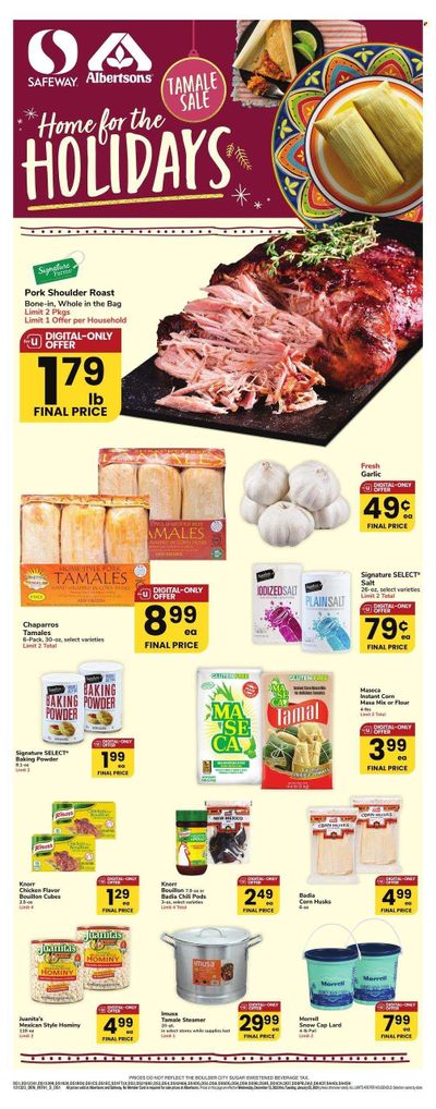 Safeway (CO, NE, NM, WY) Weekly Ad Flyer Specials December 13 to January 2, 2024