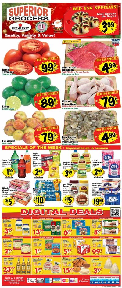 Superior Grocers (CA) Weekly Ad Flyer Specials December 13 to December 19, 2023