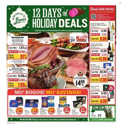 Lowes Foods (NC, SC) Weekly Ad Flyer Specials December 13 to December 26, 2023