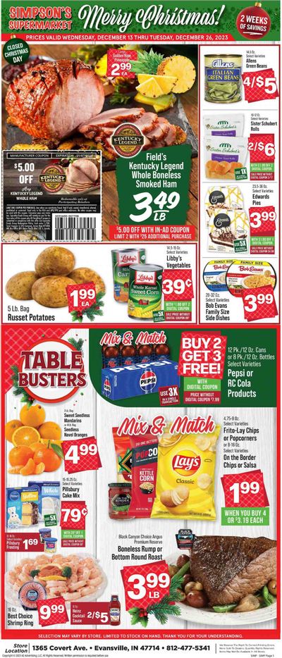 IGA (IN) Weekly Ad Flyer Specials December 13 to December 19, 2023