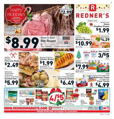 Redner's Markets (DE, MD, PA) Weekly Ad Flyer Specials December 14 to December 20, 2023