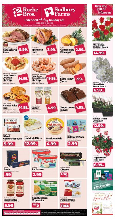 Roche Bros. (MA) Weekly Ad Flyer Specials December 15 to December 24, 2023