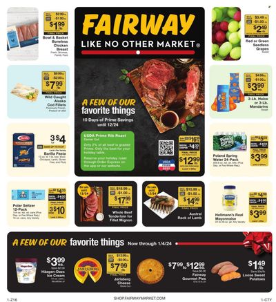 Fairway Market (CT, NJ, NY) Weekly Ad Flyer Specials December 15 to December 21, 2023