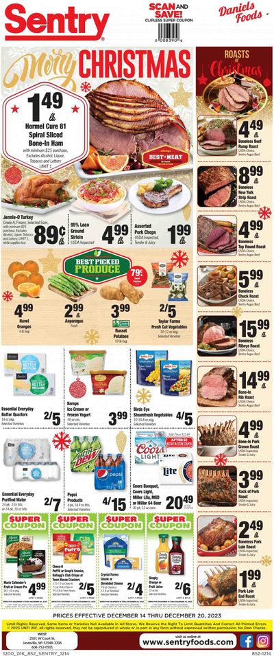Sentry Foods (WI) Weekly Ad Flyer Specials December 14 to December 20, 2023