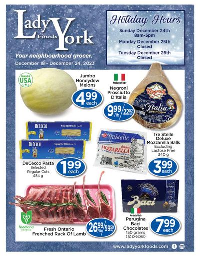Lady York Foods Flyer December 18 to 24